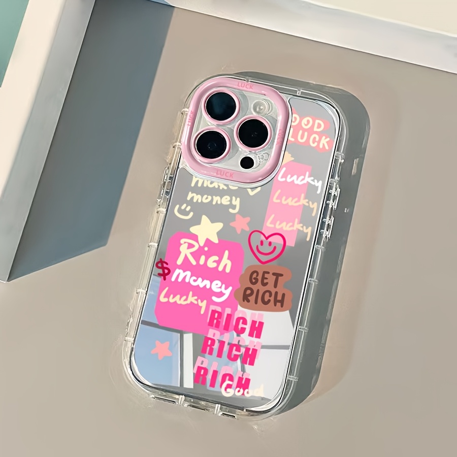 TEMU Small Christmas Gift Suitable For Iphone17/17air/17pro Max/16/16 Pro Max/15/14/13/12/11mirror Mobile Phone Case, High-quality Luxury Makeup