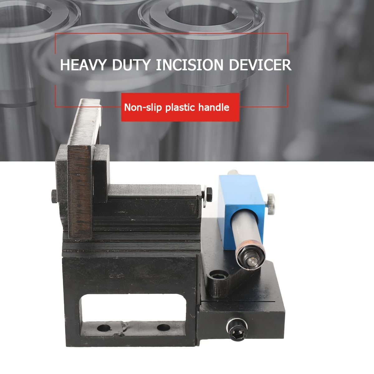 Image of A Professional Pipe And Pipe Notcher That Adjusted From 0° To 50°, Designed For Pipes Ranging From 3/4" To 3" In Size, Featuring A Sturdy Build For Accurate Notching
