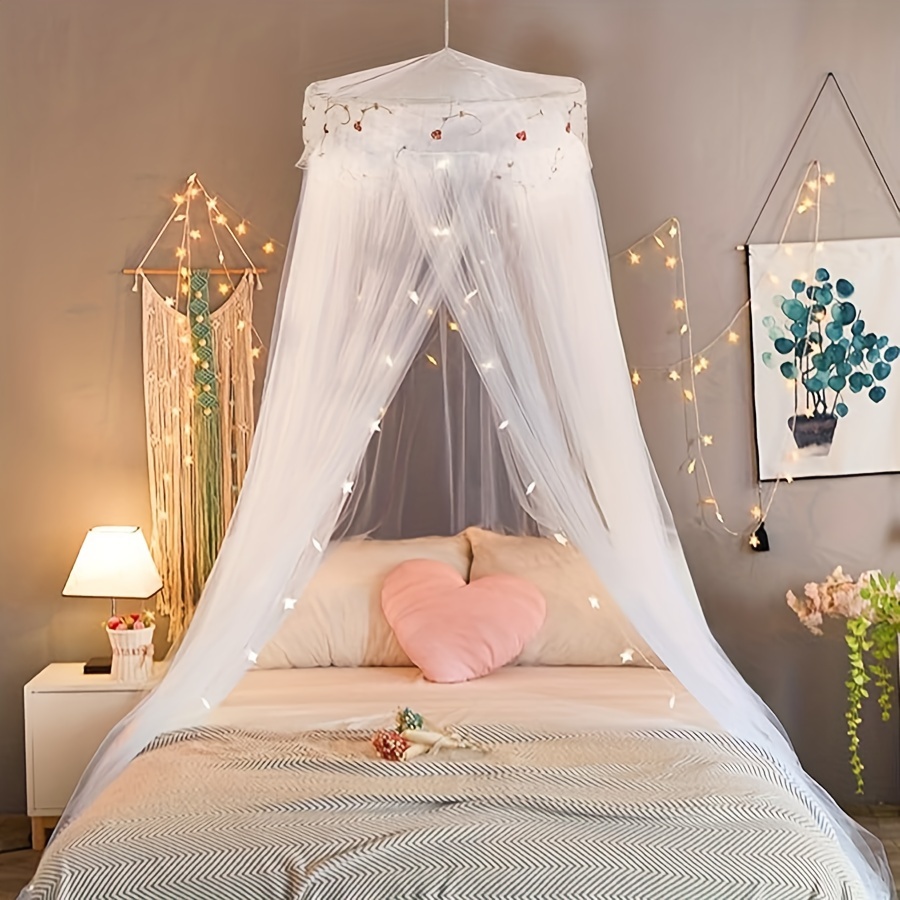 bed canopy girls embroidery princess dome mosquito net Temu United Kingdom