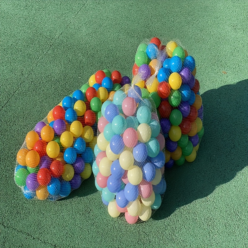 100/200 pièces balles en plastique colorées balles de fosse à