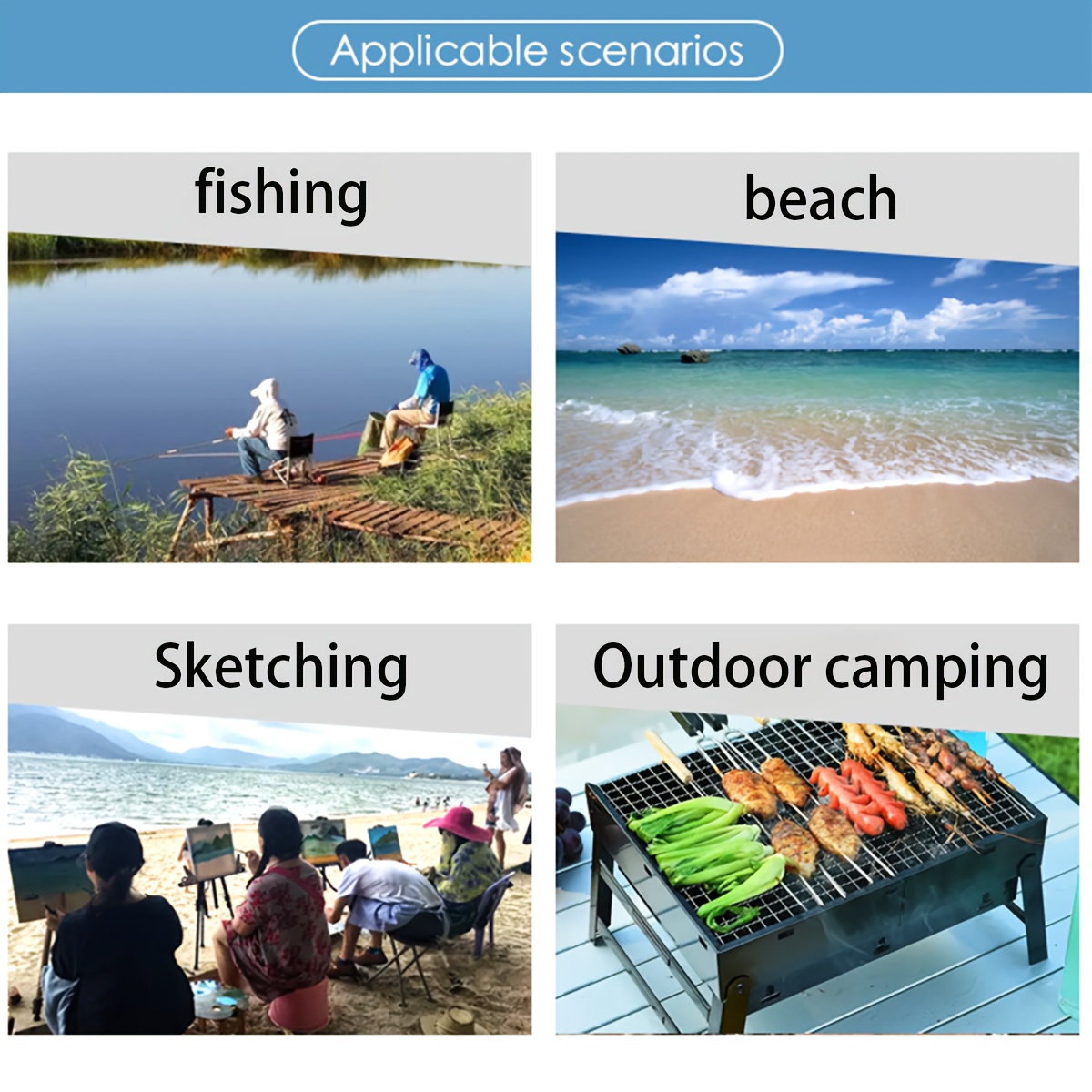outdoor moon chair beach chair outdoor fishing chair camping folding table and chairs small stool portable outdoor leisure outdoor portable folding camouflage chair folding stool art sketching folding chair Product details 3