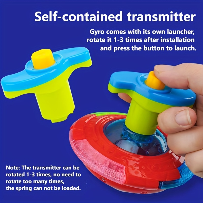 Holiday Gift UFO Gyroscope Toy with Glowing Lights