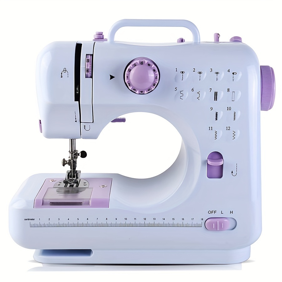 

Mini Sewing Machine For Beginners, Kids Small Sewing Machines 12 Built- With Reverse Sewing, Portable Sewing Machines