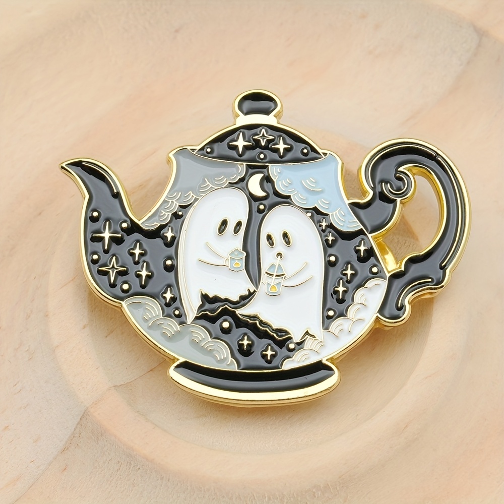 TEMU 1 pièce Broche Émaillée Théière Style Dessin Animé Série Magic , Accessoire pour Sac à Dos et Vêtements, Décoration Cadeau Unique