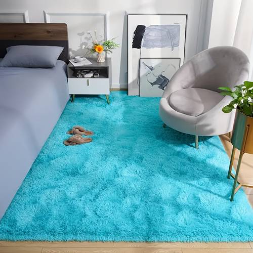 1pc easy modern plush carpet decorative atmosphere carpet soft comfortable warm cute non shedding easy clean atmosphere indoor decoration carpet suitable for bedroom living room study area leisure area