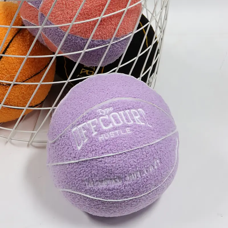 Jouet en peluche de basket-ball pour enfants, oreiller rond mignon, voiture, mai Jouet en peluche de basket-ball pour enfants, oreiller rond mignon, voiture, mai