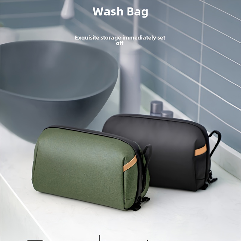 

Waterproof Travel Toiletry Bag - Spacious & Portable, Odorless Pu Material For Business Trips