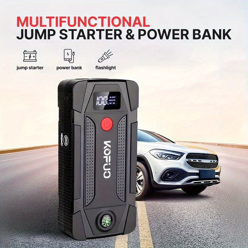  carregador portátil ultra- | caixa de para motores a 8.5l/diesel 7.0l | power bank usb, saída dupla, luz led e carregador automotivo | portátil para veículos detalhes 0