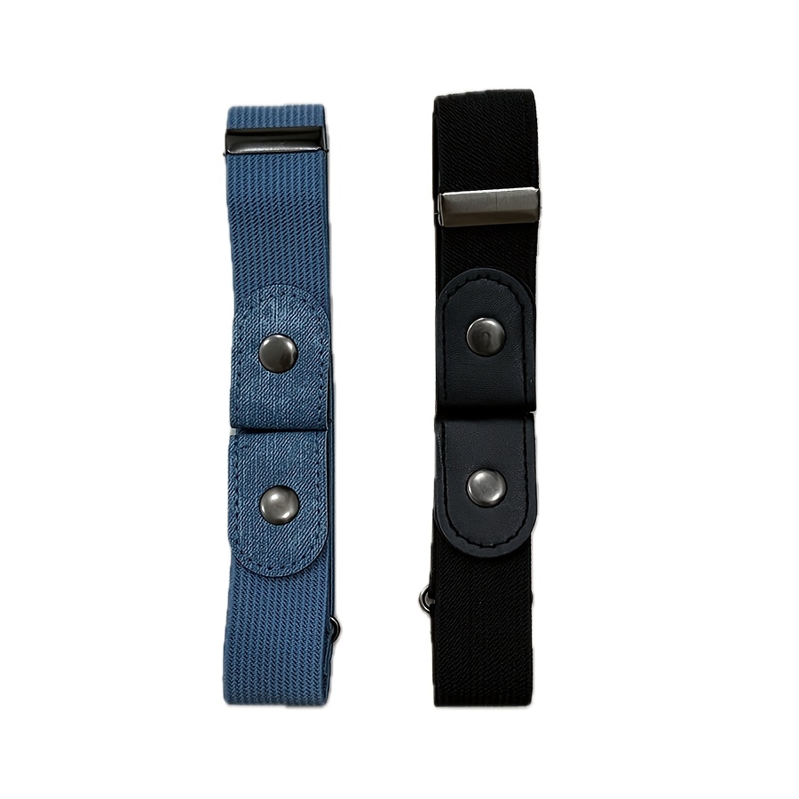 TEMU 2 stuks onzichtbare stretch riemen, elastische taillebanden die verstelbaar en zonder gesp zijn, geschikt voor jeans, pantalons en casual