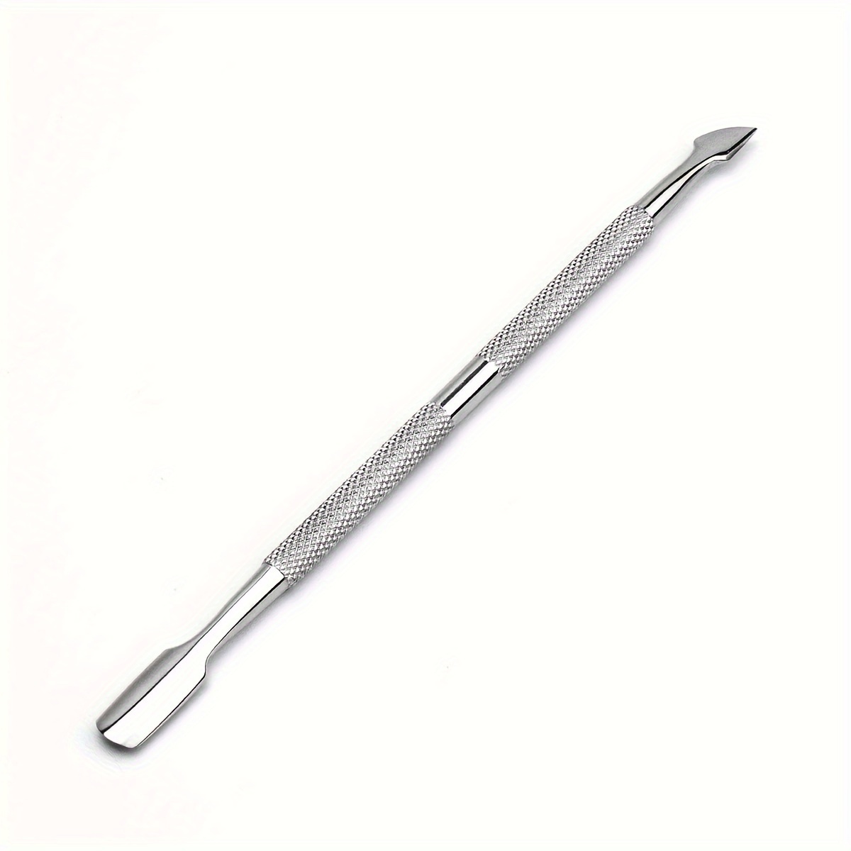 

Stainless Steel Dual-end Nail Cuticle Pusher, Manicure Pedicure Tool, Triangle Blunt Head Design, Durable Removal Of Nail Dirt & Debris, Easy To Clean