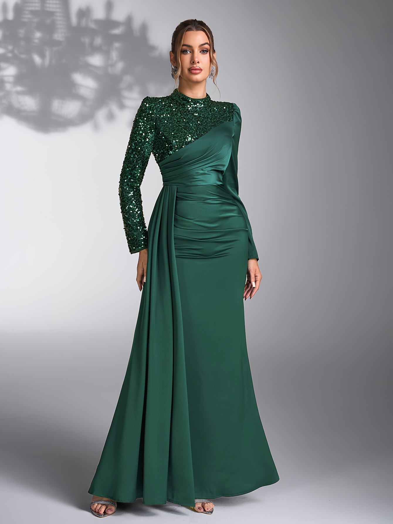 green evening dress sold on Temu Australia