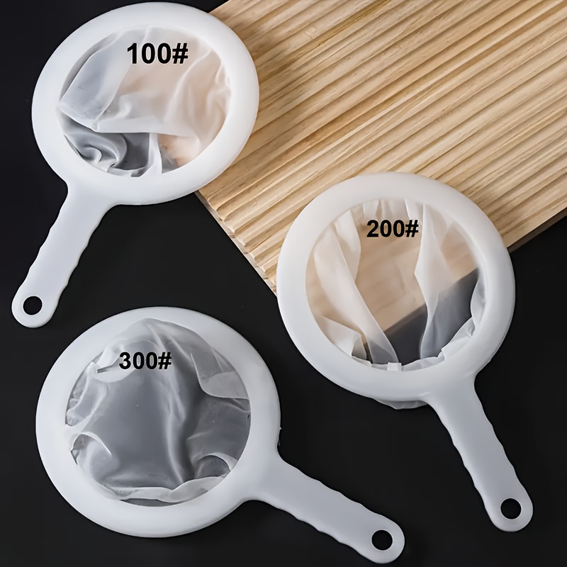 TEMU 3 Filter Net Sets - Suitable For Coffee, Tea, Juice, Soy Milk Wine With 100/200/300 Mesh Sizes - Durable And Easy-to-clean Reusable Filters,