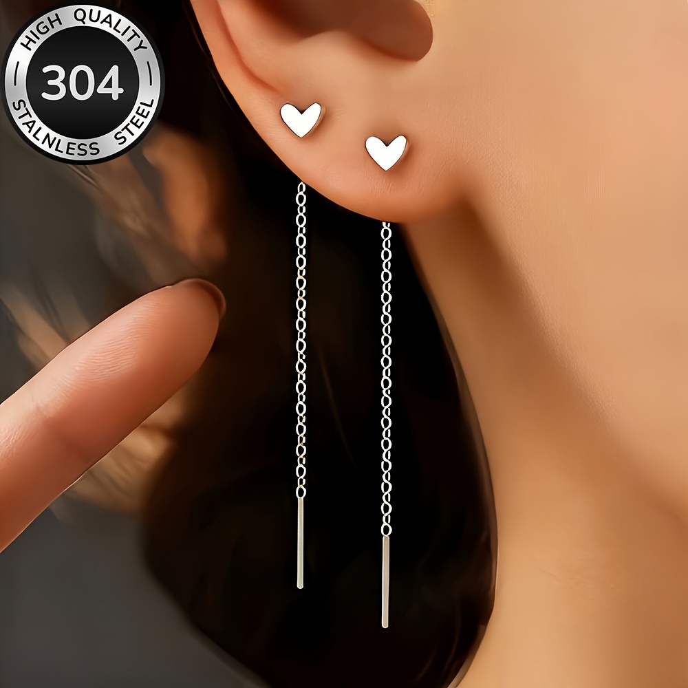 Anti-allergic Minimalist Tassel Earrings, , Exquisite And Versatile, Easy And Fashionable, Fashionable, Fashionable Korean Style Draped Women's Earrings, Jewelry Additions, And Are Gifts For Women