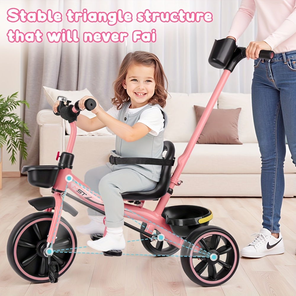 in toddler tricycle year olds extended push handle Temu