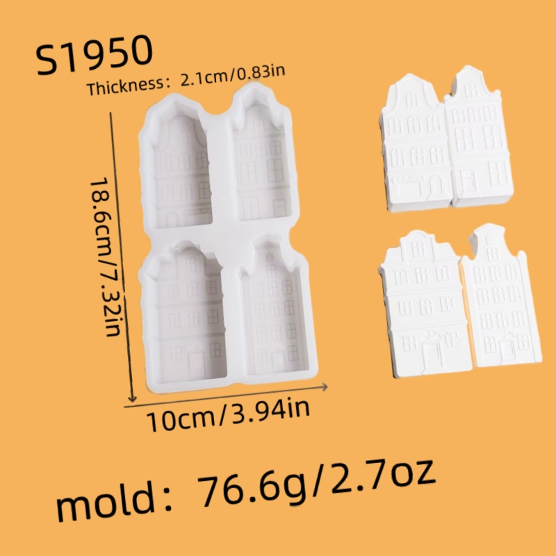 E-shop Harz-Silikonform Gotisches Kombination Dreidimensionale Dekoration Silikonform DIY Kerzen-Silikonform Gips-Dekoration Silikonform Silikonform