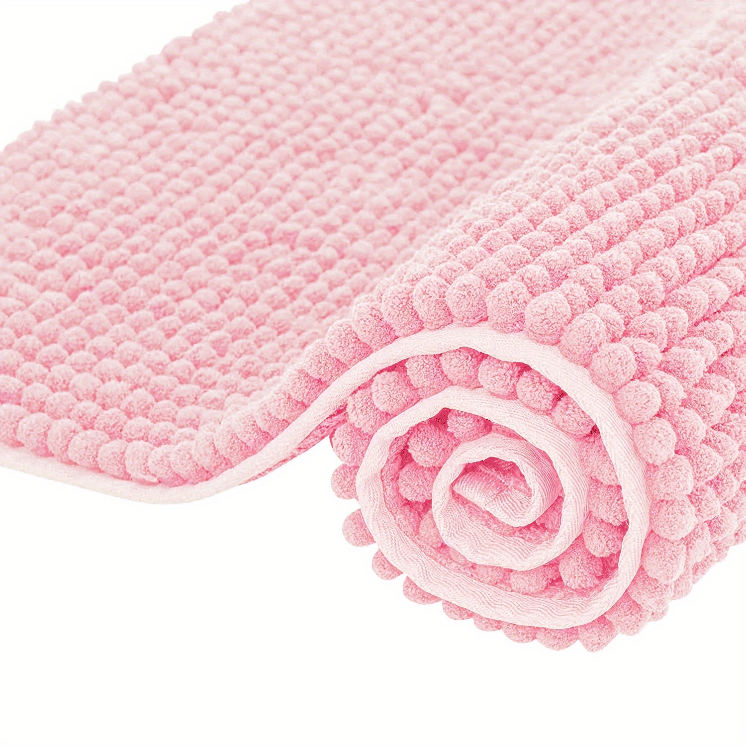 TEMU Paillasson en chenille à poils courts multicolore, Tapis d'entrée de salle de bain antidérapant, Tapis absorbant, Tapis pour chien de compagnie