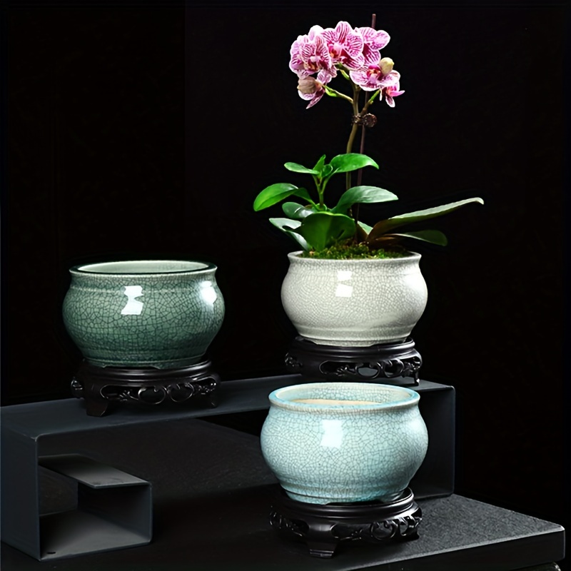 Lot De 6 Pots De Bonsaï Avec Trous De Drainage, Petits Pots De Fleurs