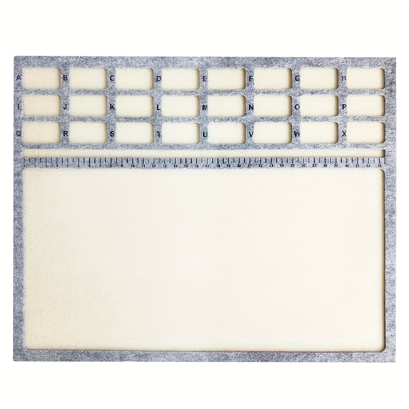 Beading Mat, Soft, Perfectly Stable, Scale, Beading Mat And Stainless Steel Utility Tweezers With Spoon For Jewelry Making Beading Supplies
