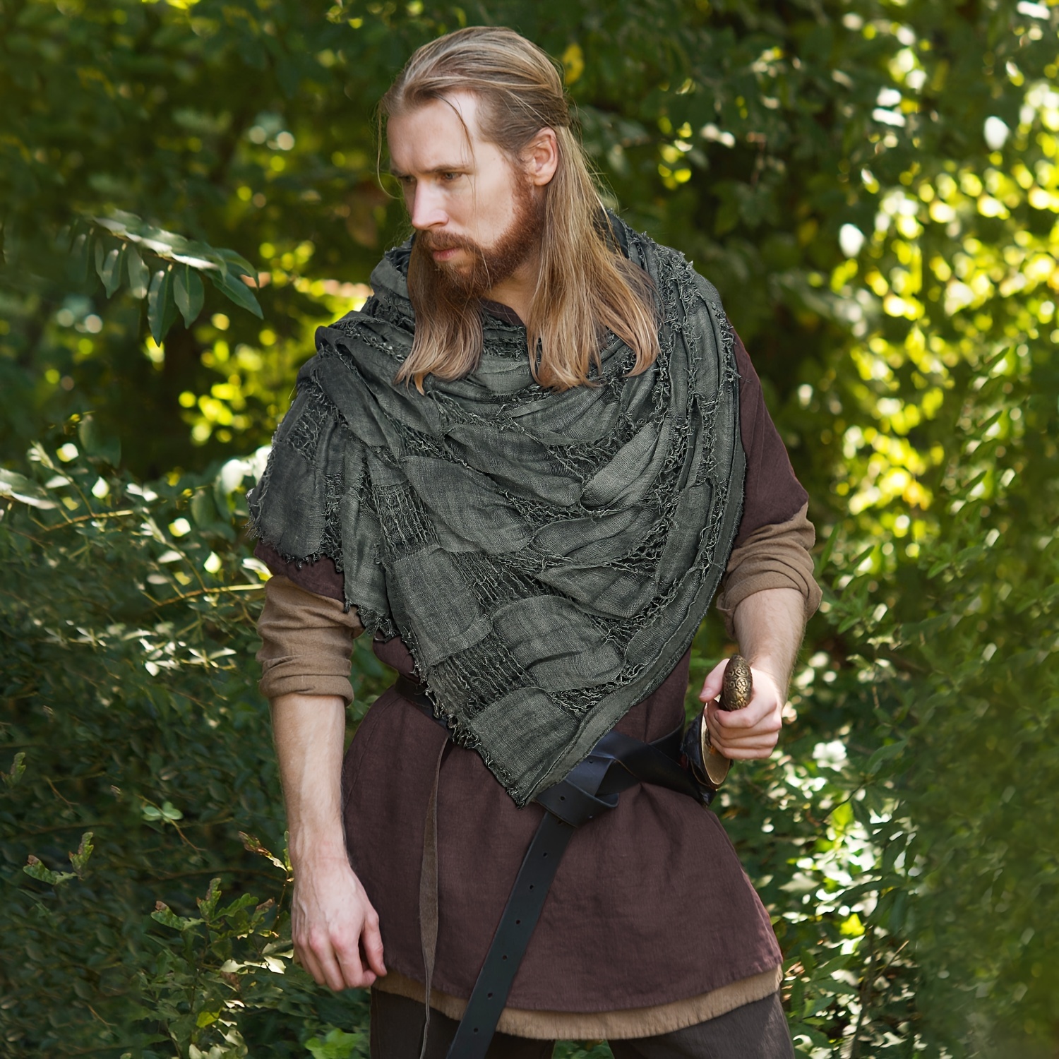 medieval hooded cloak cape viking shaman cowl wrap Temu