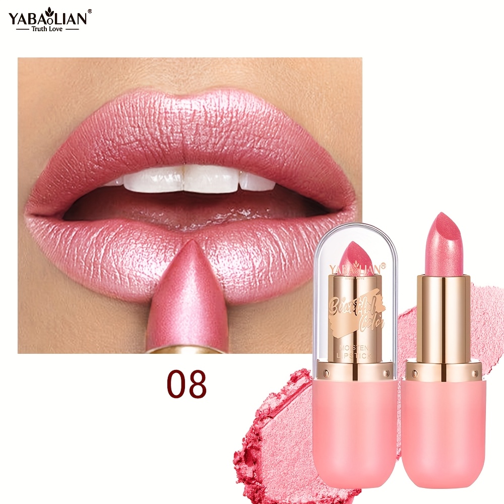 Image of 6-color Mermaid Shimmer Velvet Lipstick - Metallic Finish With Long-lasting Glow & Sparkle, Perfect Gift For Women Y0170)