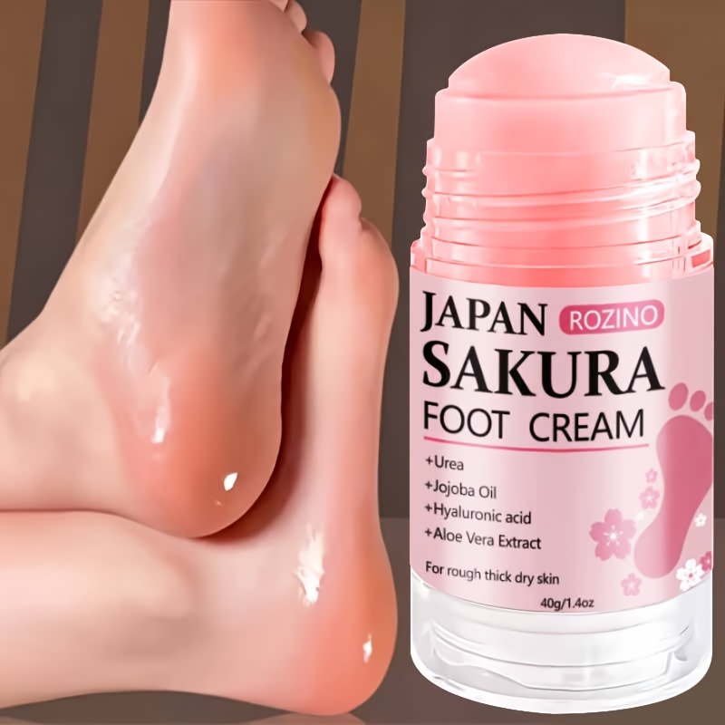 item picture [Ultra-Strong Anti-Crack] Cherry Blossom 60% Urea And 2% Salicylic Acid Hand And Foot Stick, Ultra-Strong Anti-Crack Hand And Foot Cream Stick PLUS+, Ultra-Strong Anti-Crack, Nourishing from Within in 5 Minutes, Fast-Acting, Deep Hydration