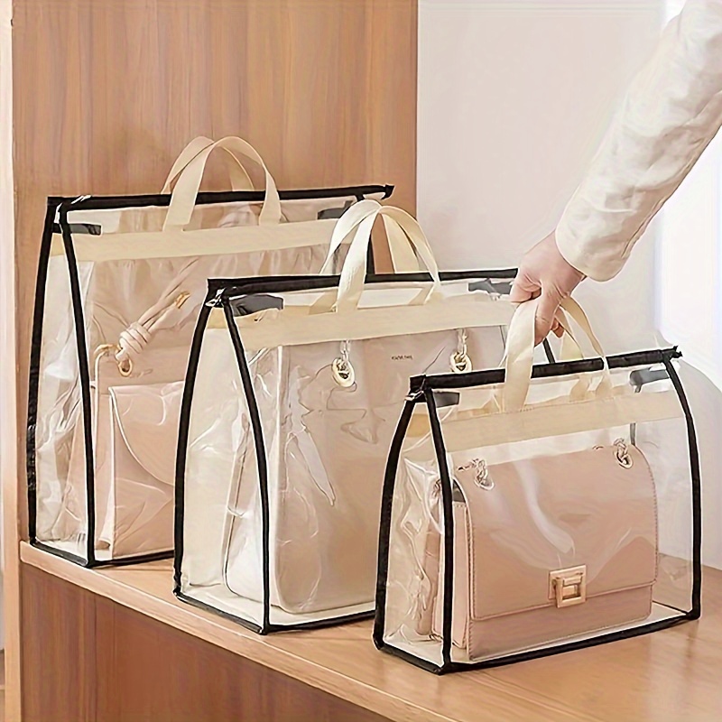 

Clear Luxury Bag Organizer: Protective, Portable, And Stylish - Suitable For Closet Storage Or Travel