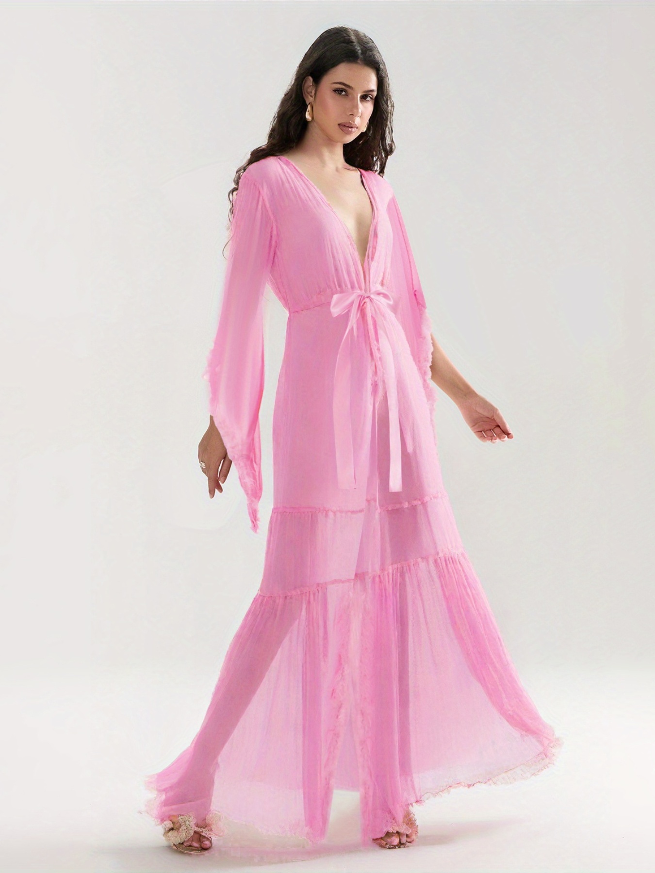 fur trim robe sold on Temu United States