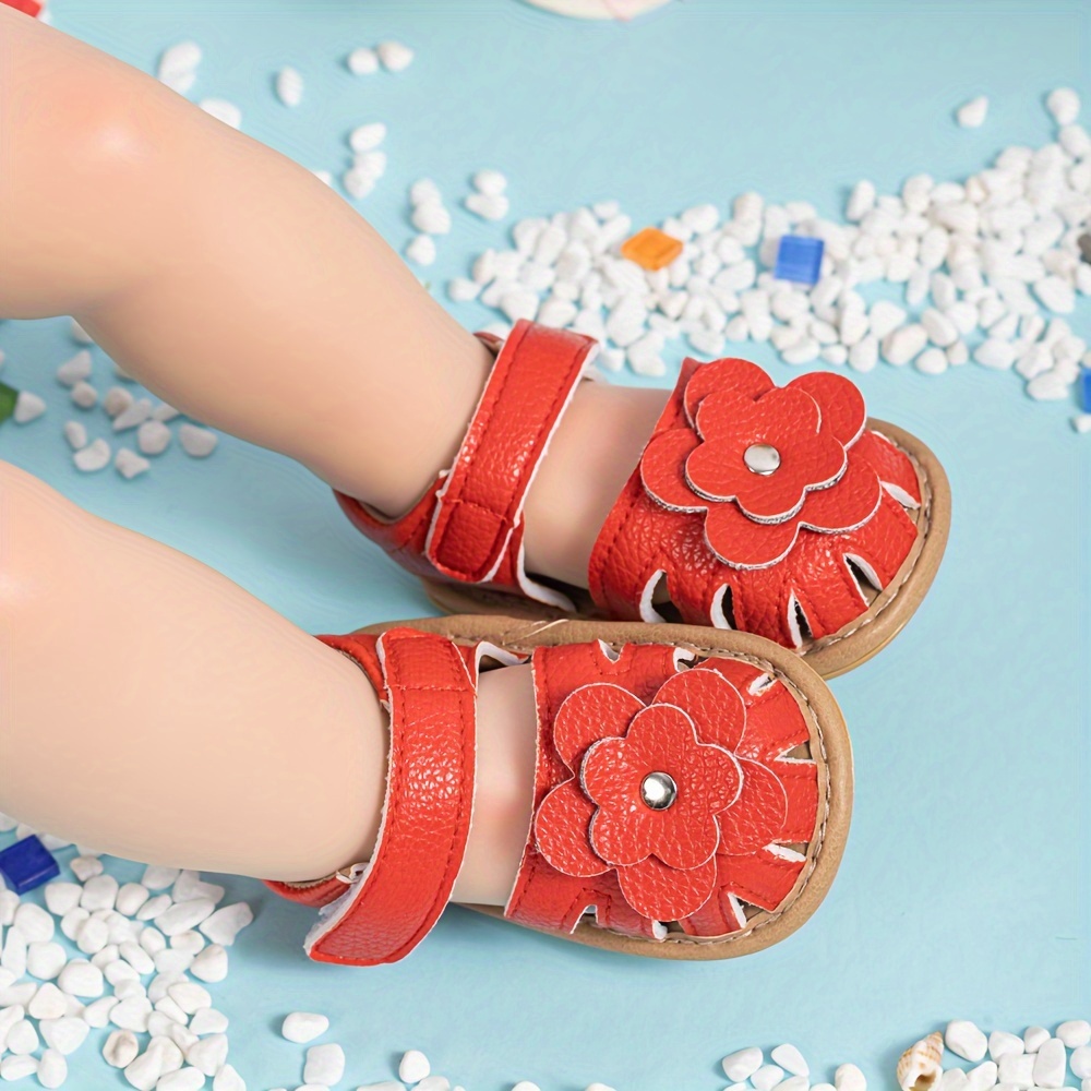 Infant girl red on sale sandals