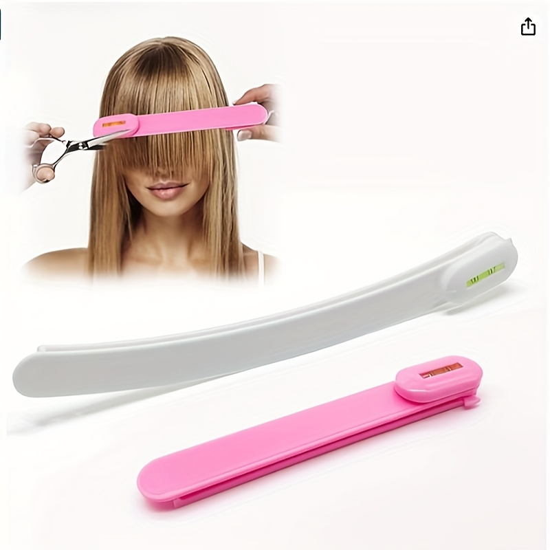 

Professional Hair Cutting Tools, Easy-to-use Split Hair Trimmer, Women's Hair Cutting Guide, Hair Cutting Kit Suitable For Bangs, , Bob, Hair Clippers, Pink