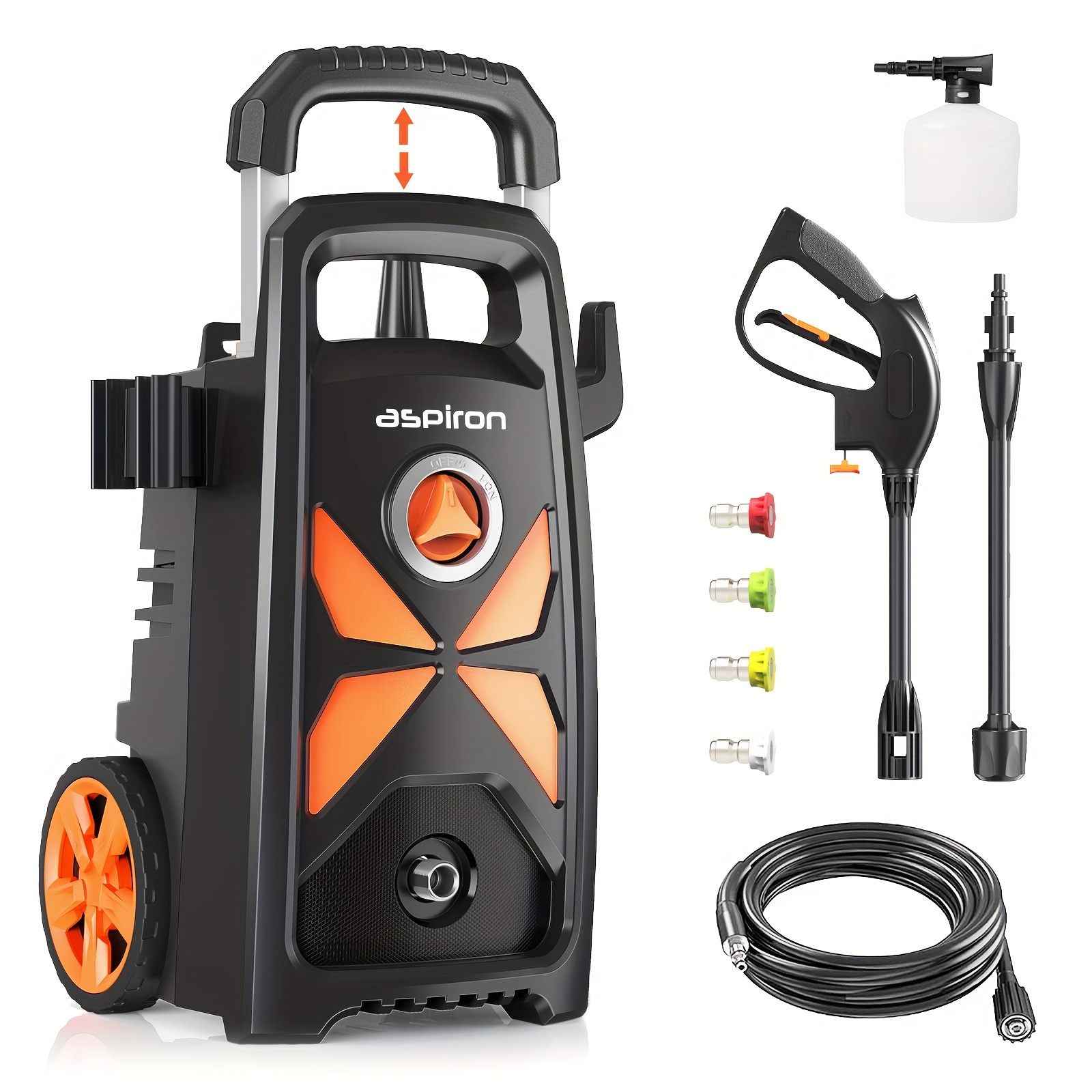 ASPIRON 3000 Max PSI 2.4 GPM Electric High Pressure Washer, Car Wash Machine $104.97