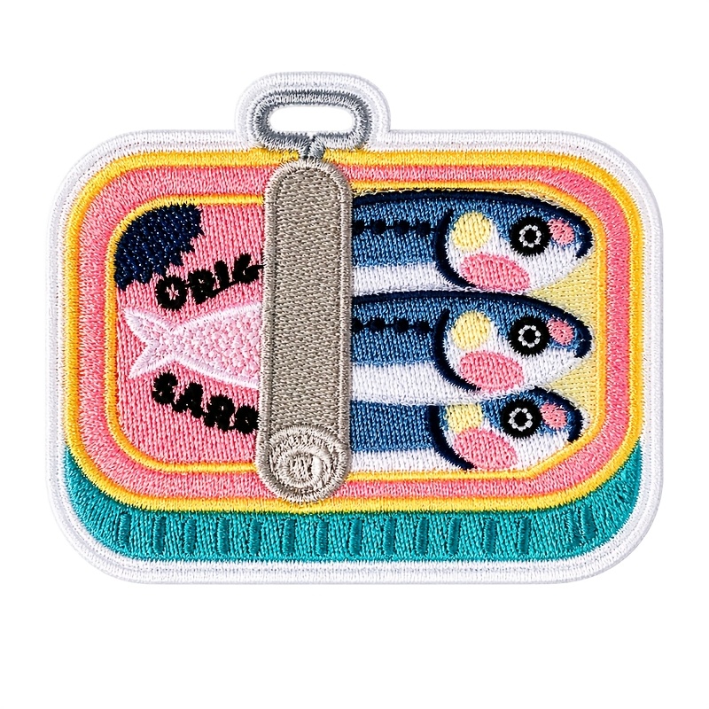 TEMU 1 pièce Patch brodé boîte de à thermocoller/à coudre, polyvalent pour réparations, décoration, création, parfait pour vêtements, vestes, robes,