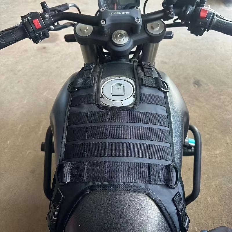 Adjustable Nylon Motorcycle Fuel Tank Vest - Scratch-resistant, Outdoor ...