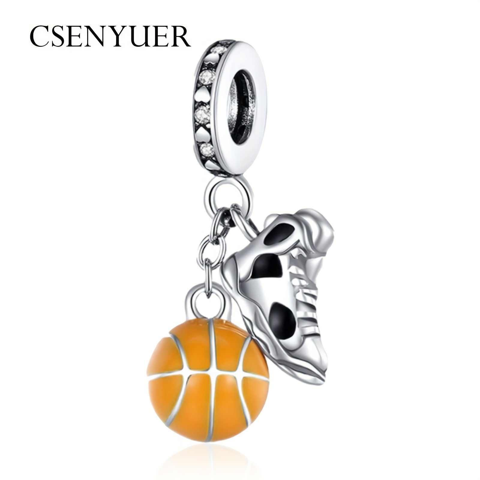 

Original New Charms For Bracelet Necklace Basketball And Sports Shoe Dangle Charm Fits European Charm Bracelet Women 925 Sterling Silver Pendant Bead Jewelry