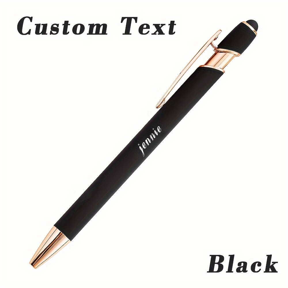 Image of [custom Pen]1pcs Luxury Personalized Pen, Rubber Ballpoint Pen, Exquisite Custom Pen, Customizable Ladies' Gift Pen, Men's Gift Pen, Christmas Gift, Mother's Day Gift, Birthday Gift (black Ink)
