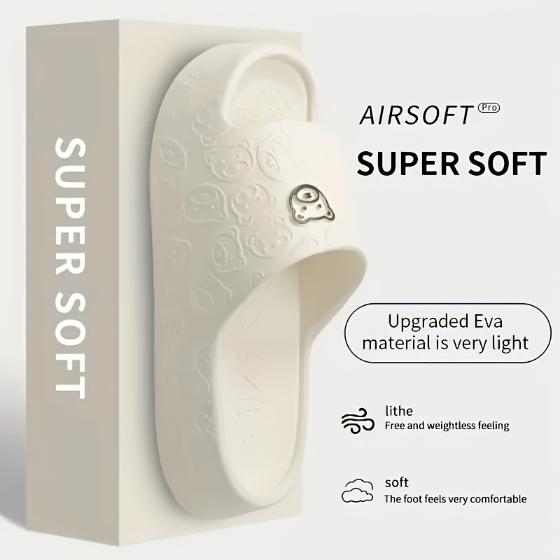 Little Bear Lady Slippers, Anti-slip Wear-resistant Quick-drying EVA Material, Multiple Colors Available