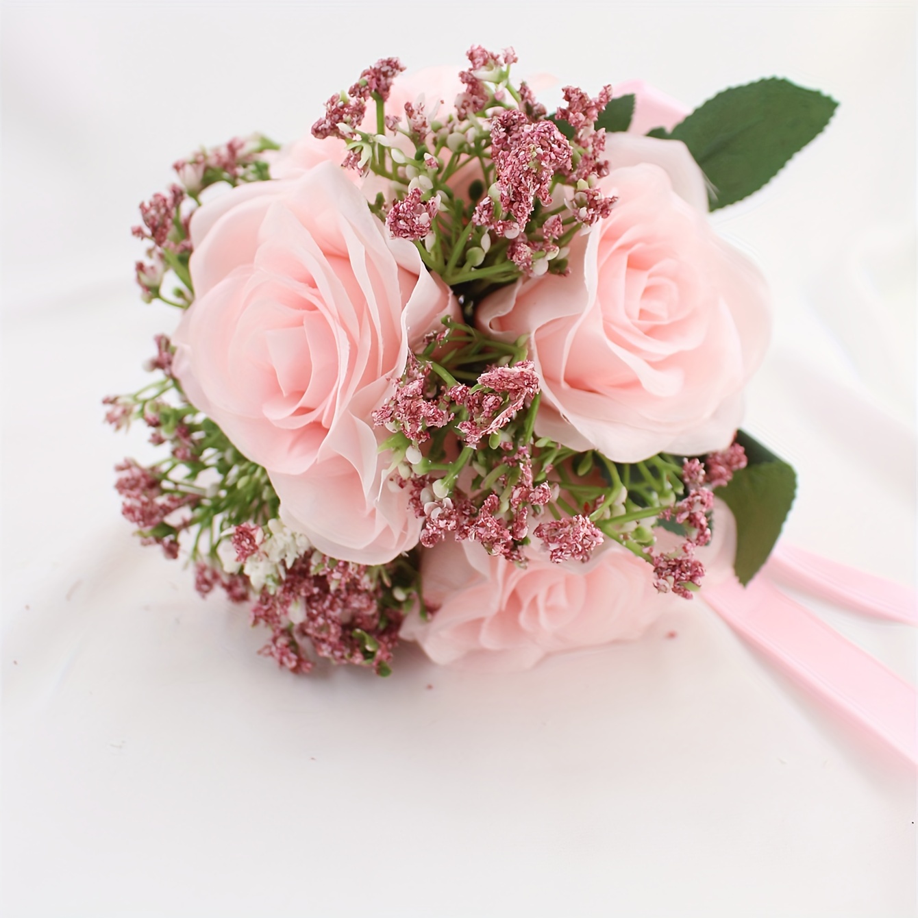 Damigelle d'onore Bouquet Da Sposa Bianco Rosa di ... - Grandado