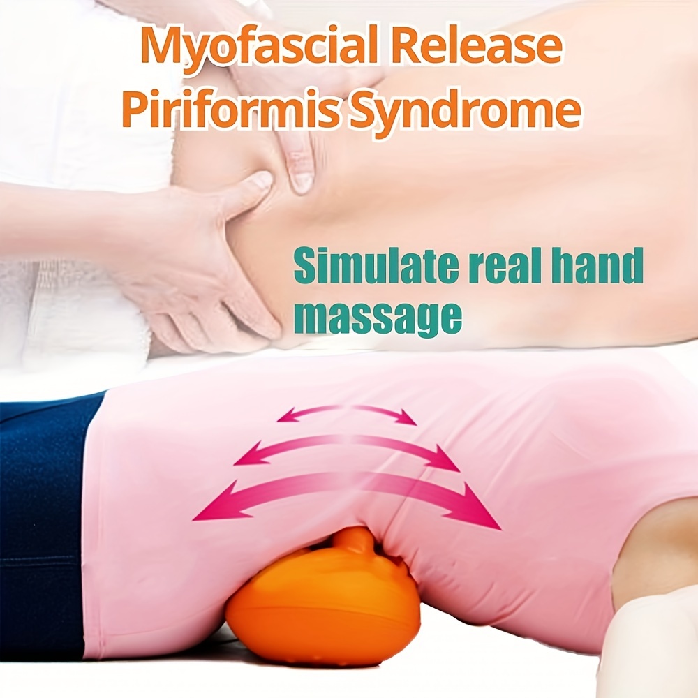 Piriformis Stretching Tool for Sciatica Lower 14 Point Massage Roller for Deep Muscle Release Ideal for Glute SI Joint