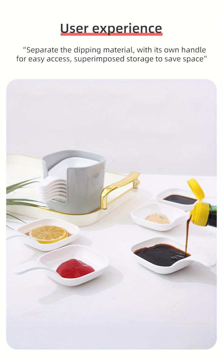 7pcs/set, Sauce Dish, Food Sauce Dish, Dipping Dish Set, Food Storage And Container, Steak Sauce Plate, Seasoning Dish, Cheese Sauce Bowl, Fruit Dish, Snack Dish, Creative Tomato Sauce Plates, Dipping Dish, Kitchen Supplies, Kitchen Accessories