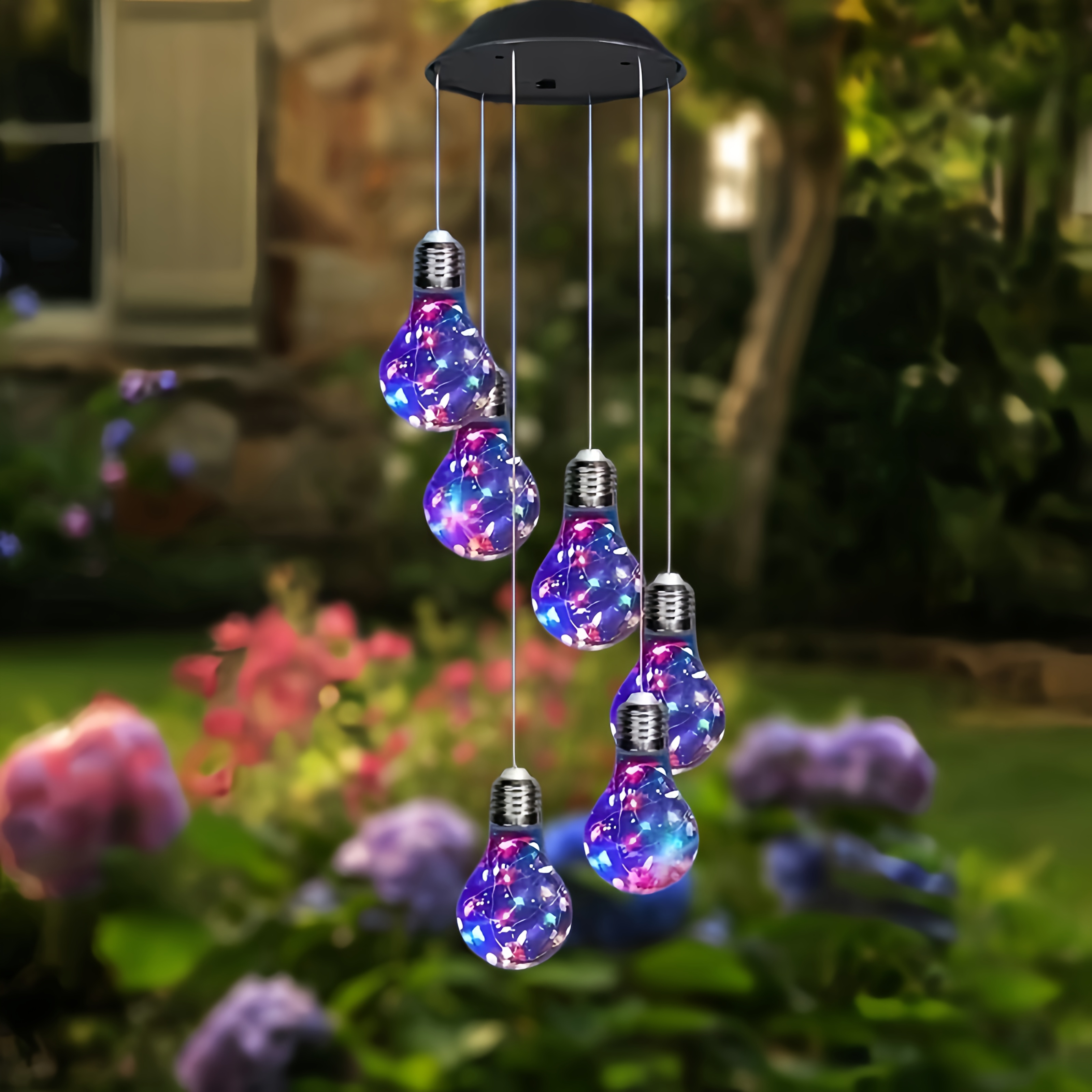 outdoor windspiel solarleuchte bunte led solar glühbirne