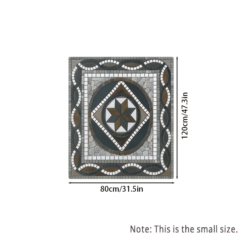 Oversized Bohemian-style Marble Outdoor Rugs; Large Outdoor Patio Mats; Available In Multiple Sizes; Luxurious, Plush Mats; Hallway Mats; Gazebo Mats with Non-slip Backing; Mats And Rugs; Perfect for Patios, Gardens, Hallways, RVs, And Terraces