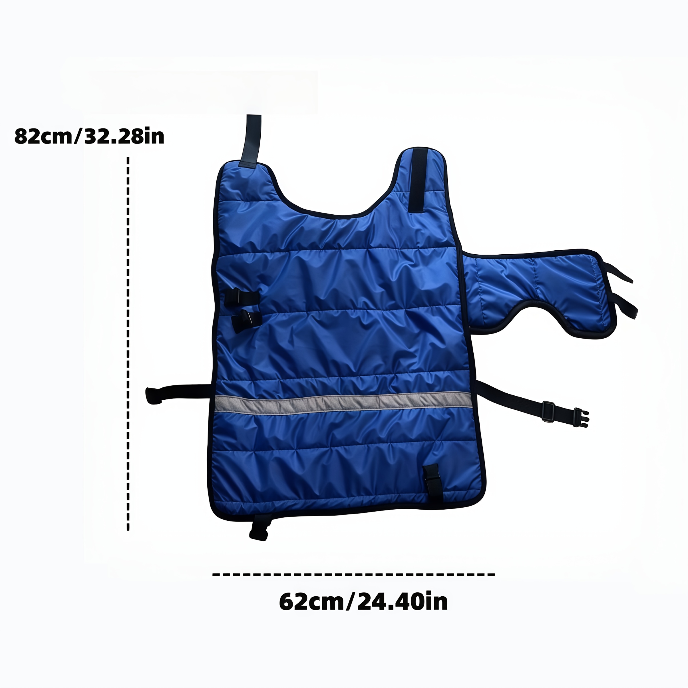 TEMU Gilet de et respirant, manteau-couverture chaud pour veaux et chevaux nouveau-nés, épaissie, convient aux fermes et ranchs, enclos de pelouse et