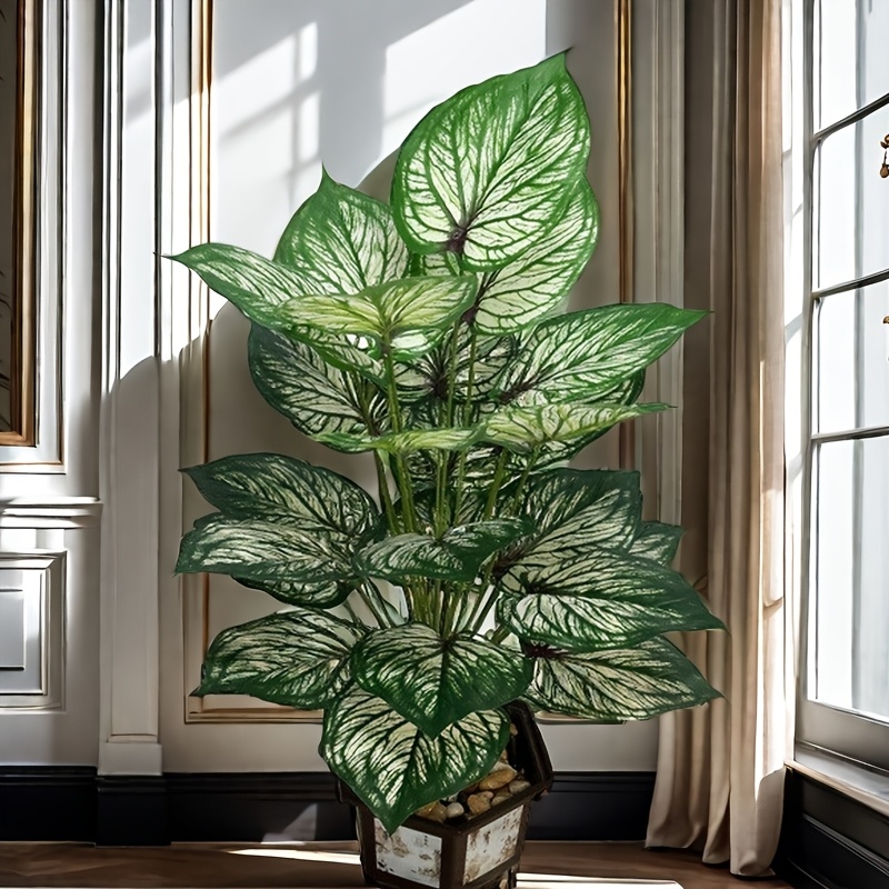 

1pc Large Artificial Dieffenbachia Plant - Greenery For Decor, Room Types, Ideal For Christmas, Halloween, Easter & Thanksgiving, Plastic, No Container, No Electricity Needed