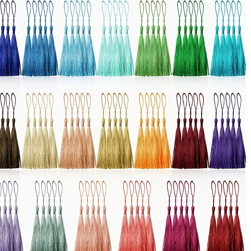 TEMU 26pcs Random Color Handmade Soft Craft Mini Tassel Small Hanging Tassel Decoration Hanging Ornament