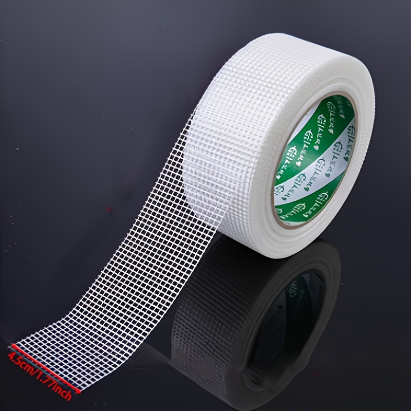 Image of Seam Mesh Tape, Self-adhesive Fiberglass Mesh Tape For Repairing And Drywall - Ideal For Wall , Slabs, And Ceilings - Easy To Apply And Durable