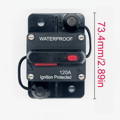 3pcs of automotive fuse holders 20a 300a amp waterproof automatic circuit breaker switch protection reset automotive boat circuit protectors automotive fuse holder adapters without battery