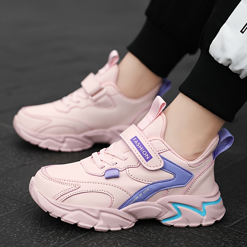 Girls' Boutique Solid Color Comfortable Soft Sole Outdoor Casual Sports Shoes