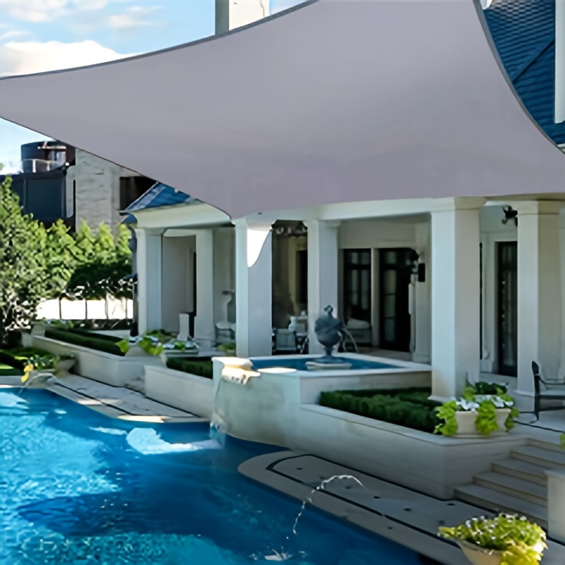 

Square Waterproof Sunshade, 420d Oxford Fabric - Uv Resistant, Durable Oxford Fabric 400*500cm/400*600cm Canopy For Garden, Swimming Pool, And Outdoor Living