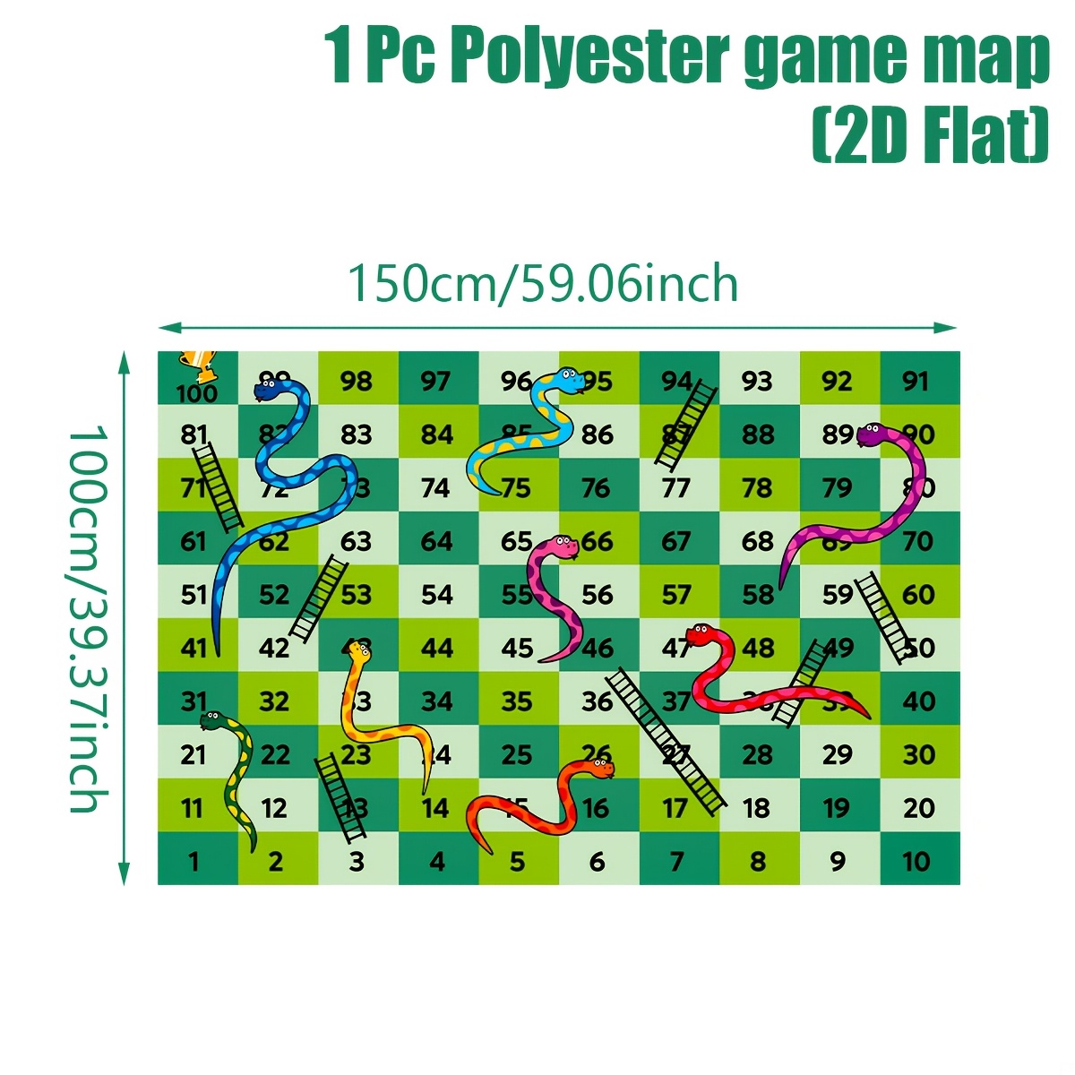 TEMU 2d Flat, 1pc, And Ladder Game Picnic Mat, Blanket, Lightweight Portable Easy To Clean, Hand Washable Picnic Pad, Universal Indoor Outdoor,