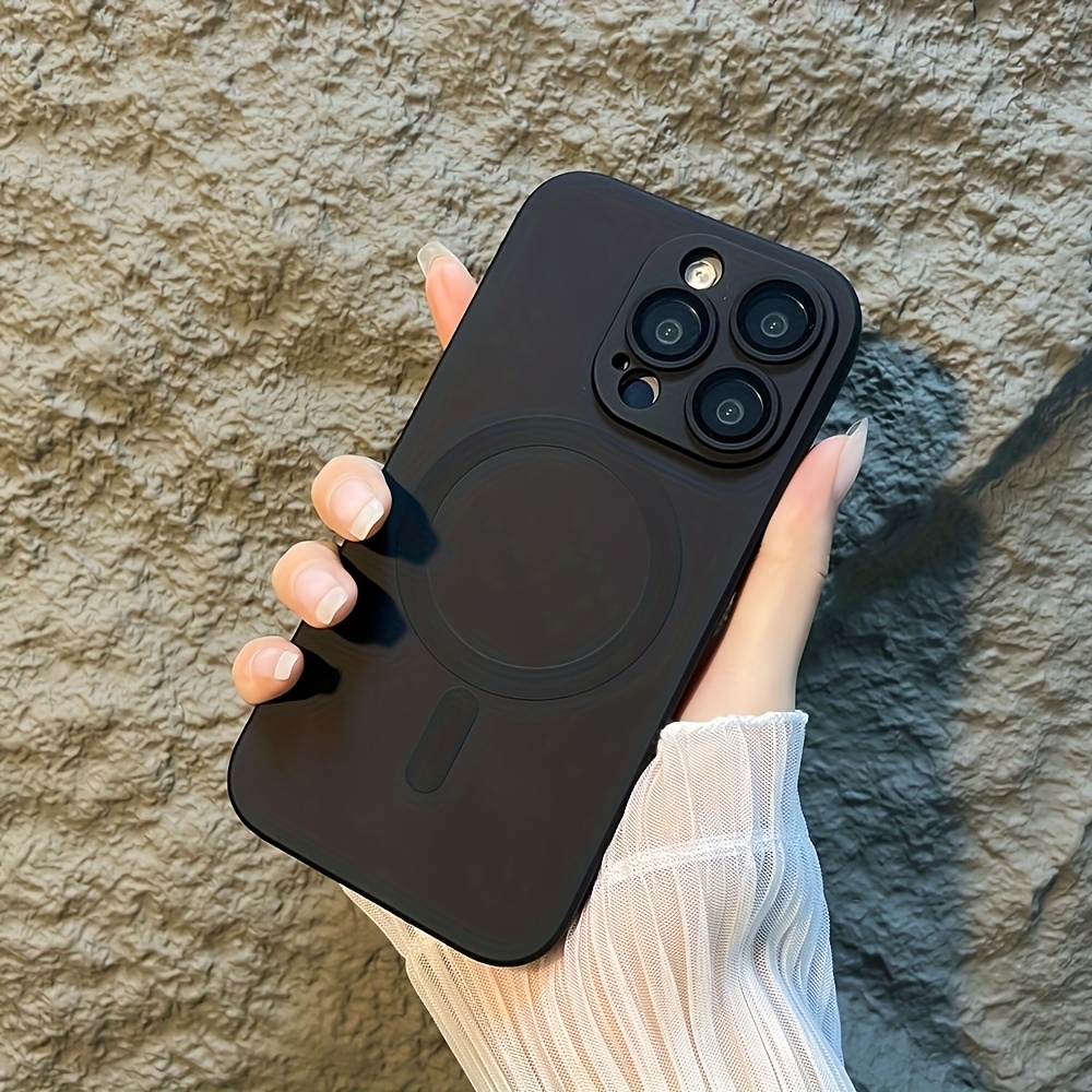 fundas carga inalámbrica magnética premium matte compatible Temu