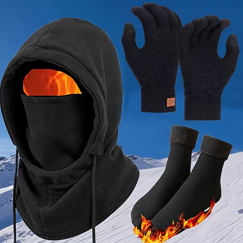 Temu – TEMU Set Of Winter Hats, Headwear, Scarves, Gloves And Thermal Socks